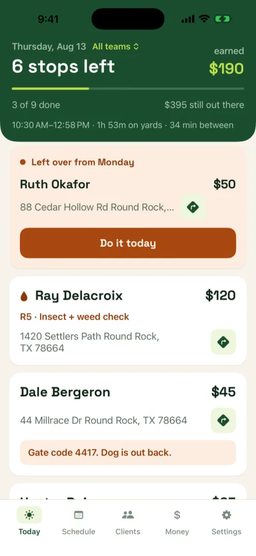 A field-service app built with this course
